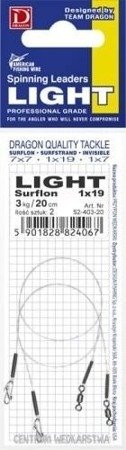 Przypon Dragon Surflon Light 1x19 3kg/15cm 52-203-15